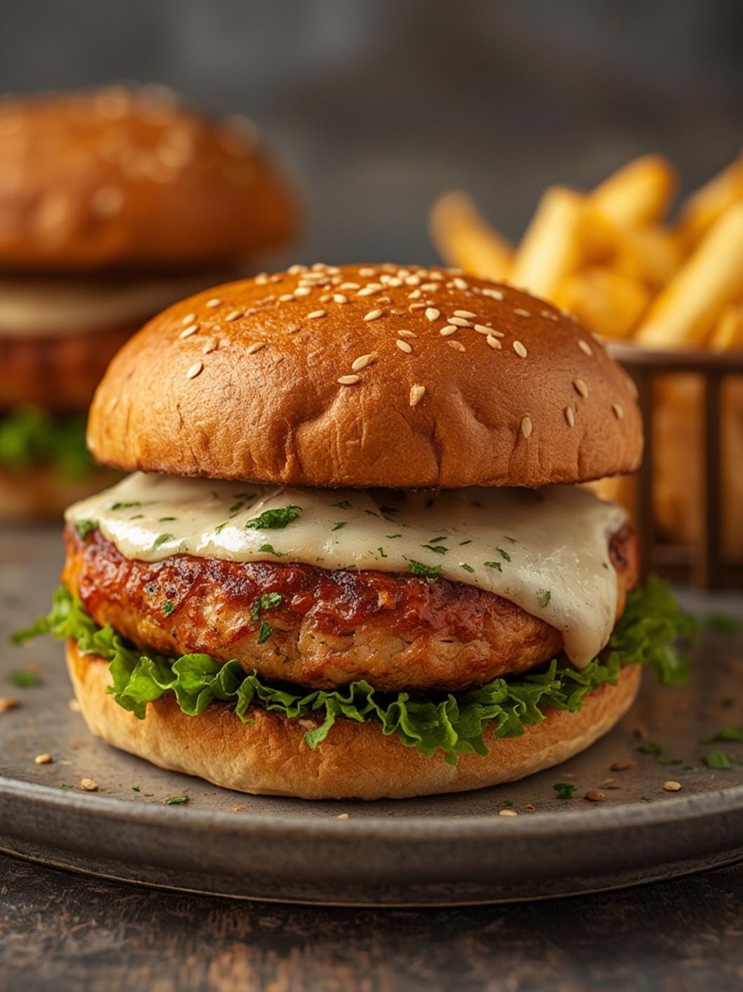Chicken Parmesan Burgers