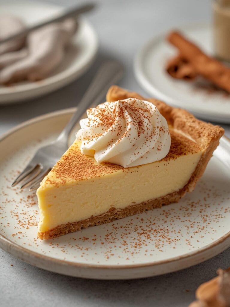 Cinnamon Vanilla Custard Pie