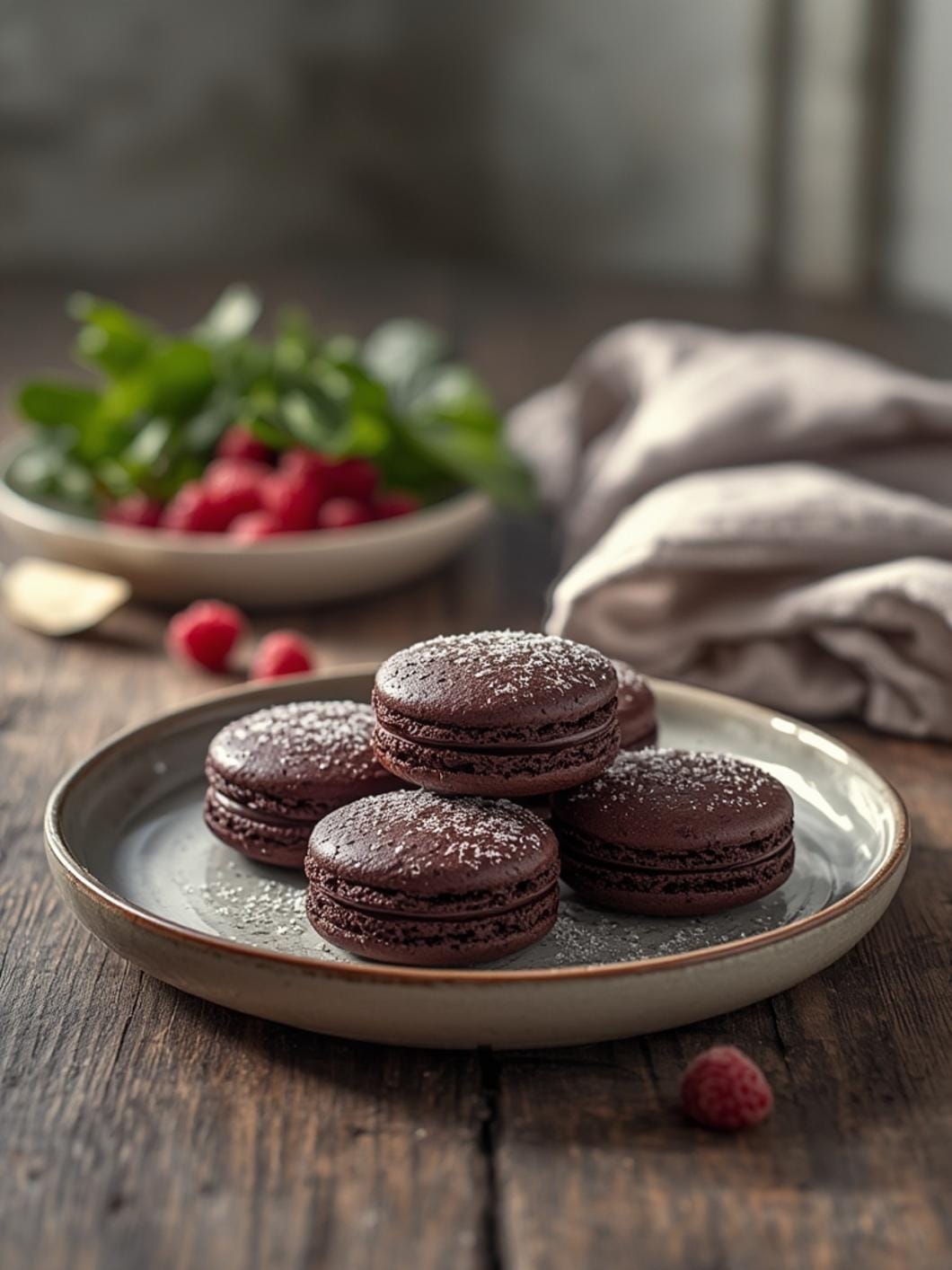 Best Dark Chocolate Raspberry Macarons (Silky Ganache Bliss)